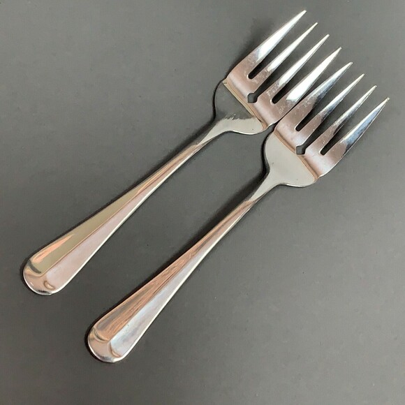 Michael LLoyd MLL12 Individual Salad Forks Stainless Korea 6 3/8" Lot of 2 - Picture 4 of 11